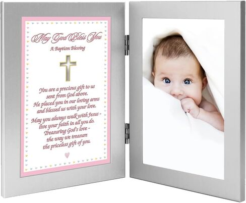 هدية معمودية للبنات الصغيرات، بطاقة مباركة في الاطار، أضف صورة in Kuwait