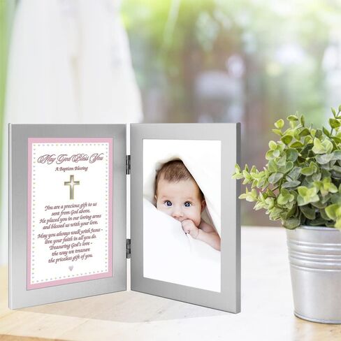 هدية معمودية للبنات الصغيرات، بطاقة مباركة في الاطار، أضف صورة in Kuwait