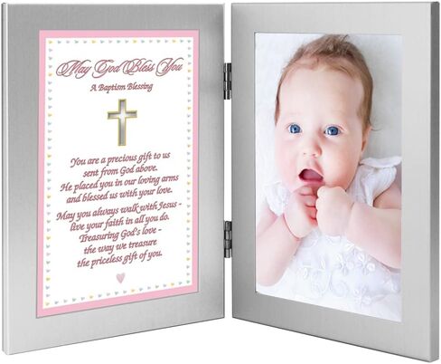 هدية معمودية للبنات الصغيرات، بطاقة مباركة في الاطار، أضف صورة in Kuwait