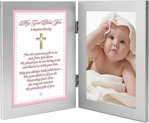 هدية معمودية للبنات الصغيرات، بطاقة مباركة في الاطار، أضف صورة in Kuwait