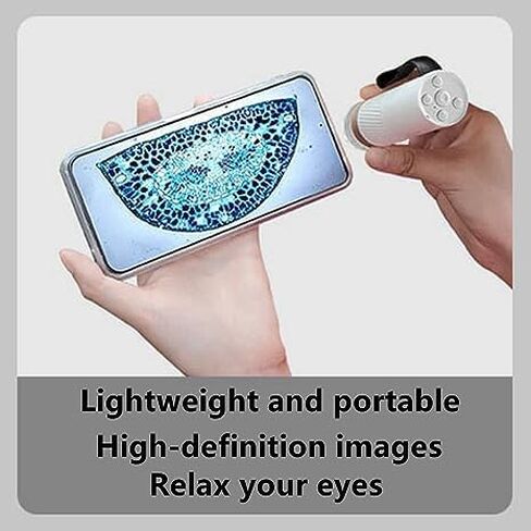 واي فاي مجهر رقمي محمول USB 400X تكبير HD كاميرا مجاهر جيب محمولة للأطفال، متوافق مع iPhone، Android Phone، Windows in Saudi Arabia
