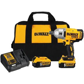 DEWALT 20V MAX* XR 3/4" Impact Wrench, Cordless, Hog Ring, with 2 Batteries and Charger, 5Ah (DCF897P2) in Saudi Arabia