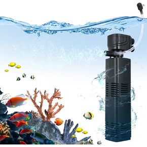 Siowid Quiet Aquarium Filters - 370 GPH Suited for 75-200 Gallon Fish & Turtle Tanks - Efficient Fish Tank Filters in Saudi Arabia