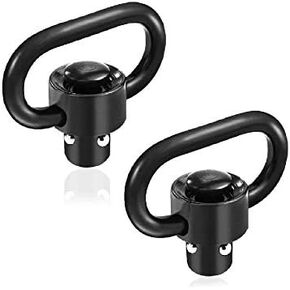 QD S l i n g S w i v e l Mount, Tactical Heavy Duty QD Quick Detach/Release 1.25" Loop Heavy Duty Push Button S w i v e l s - Black (Pack of 2) Push Button
