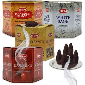 Variety Backflow Incense Cones for Waterfall and Mat Bundle Inciensos Aromaticos|Incienso|Inciense|Insienso in Kuwait