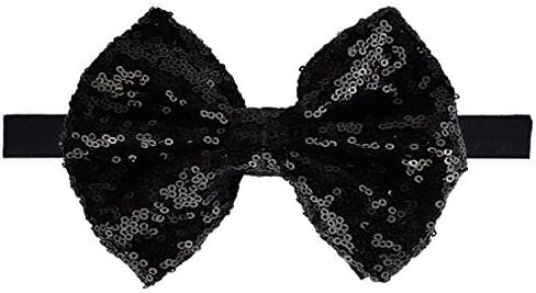 15Pcs 4" Sequins Hair Bows Headbands for Baby Girls Infants Newborn | Sparkly Baby Girl Headband | Soft Stretchy Hair Bands for Infant Newborn and Toddlers in Saudi Arabia