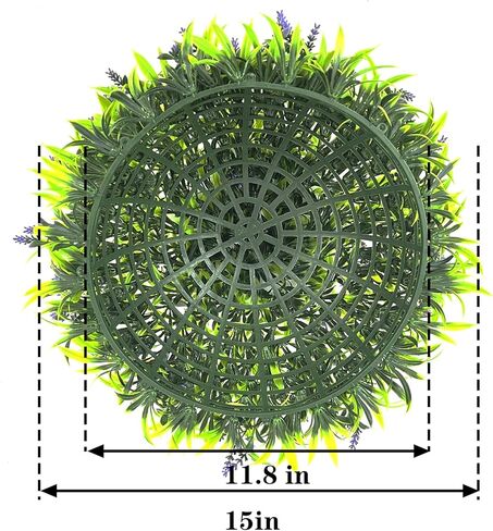 Sunnyglade 2 PCS 15.7 inch 3 Layers Artificial Plant Topiary Ball Faux Boxwood Decorative Balls for Backyard, Balcony,Garden, Wedding and Home Décor in Kuwait