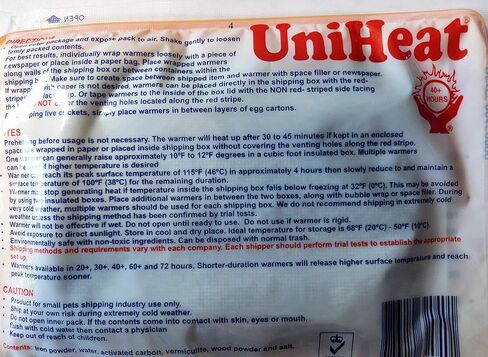 سخانات الشحن Uniheat، العد التنازلي: أربع حزم 40 ساعة، وثلاث 30 ساعة، واثنان 20 ساعة من الحرارة - 9 حزم إجمالية in Kuwait