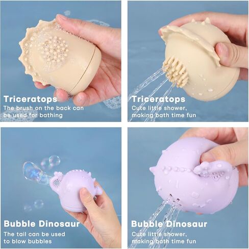 Silicone Bath Toys, Squeezable Bathtub Toys for Toddle 6-12-18 Months+, Kids-Friendly Bath Toys, Baby Shower Toys for Kids 1-3 in Saudi Arabia