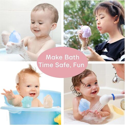 Silicone Bath Toys, Squeezable Bathtub Toys for Toddle 6-12-18 Months+, Kids-Friendly Bath Toys, Baby Shower Toys for Kids 1-3 in Saudi Arabia