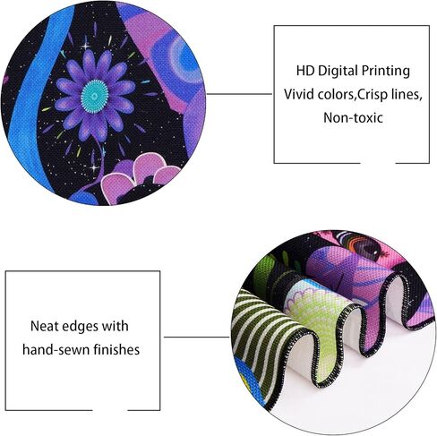 Lyacmy Blacklight Mushroom UV Reactive Vertical Tapestry Eyes Tapestries Colorful Flower Tapestry Abstract Art Tapestry Glow in The Dark Wall Hanging for Home Decor Room (12.8 x 51.2 inches) in Kuwait