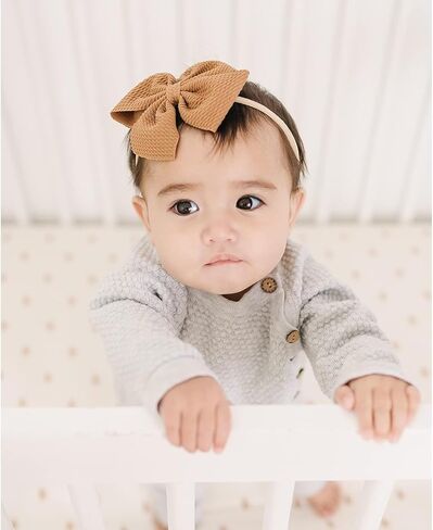 30 قطعة من أقواس الأطفال من CÉLLOT، عصابات رأس من النايلون، مقاس 4.5 بوصة، أقواس شعر مطاطية للفتيات الصغيرات حديثي الولادة والأطفال الصغار، إكسسوارات شعر الأطفال in Kuwait