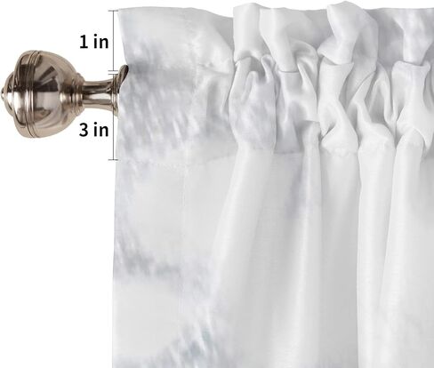 LiDU ستائر عيد الميلاد للنوافذ بطول 18 بوصة، لوحة نافذة قصيرة قضيب جيب رجل ثلج مع رقاقات الثلج البيضاء المطبخ الأمامي والخلفي باب غرفة النوم والحمام Christmas30ldu1105 54 بوصة × 18 بوصة in Kuwait