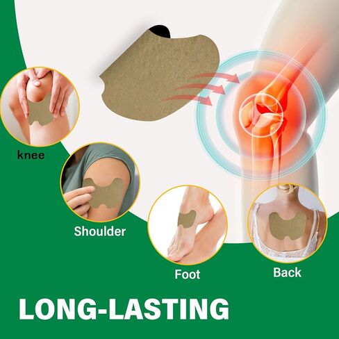 رقع تخفيف الركبة من سينيو، 24 قطعة من لاصق الركبة الدافئ بالنباتات الطبيعية، تخفف الانزعاج العميق من التهاب المفاصل وعضلات الرقبة والكتف، سريعة المفعول in Kuwait