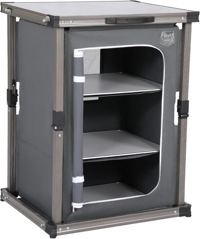 تيمبر ريدج خزانة تخييم سريعة الطي من روبينيا، رمادي in Kuwait