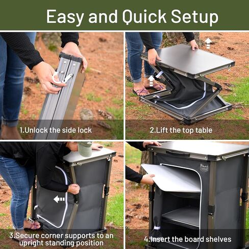 تيمبر ريدج خزانة تخييم سريعة الطي من روبينيا، رمادي in Kuwait