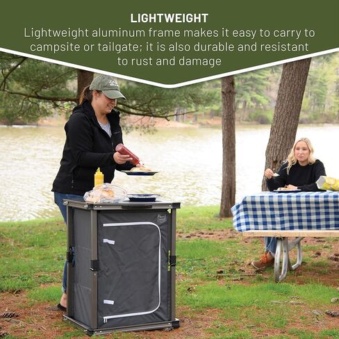 تيمبر ريدج خزانة تخييم سريعة الطي من روبينيا، رمادي in Kuwait