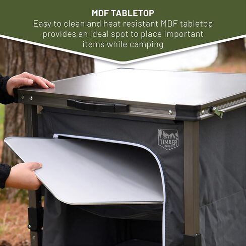 تيمبر ريدج خزانة تخييم سريعة الطي من روبينيا، رمادي in Kuwait