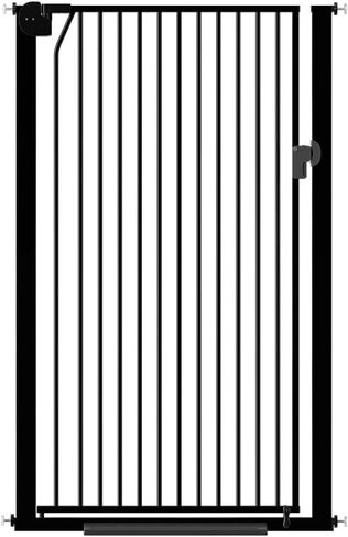 بوابة الحيوانات الأليفة الطويلة جدًا للقطط مقاس 59 بوصة، بوابة الحيوانات الأليفة الطويلة المثبتة على الضغط بعرض 29.5-32.6 بوصة، بوابة الحيوانات الأليفة الآمنة سهلة الإغلاق التلقائي للقطط والكلاب للسلالم الداخلية والمداخل والمطبخ in Kuwait