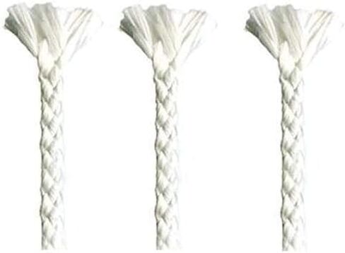 1/8 بوصة × 10 بوصة فتيل مع الولايات المتحدة 1/8 بوصة × 10 أقدام دائرية من الألياف الزجاجية فتيل زيت الكيروسين وفوانيس بديلة لشمعة زجاجة النبيذ (18) 01 in Kuwait