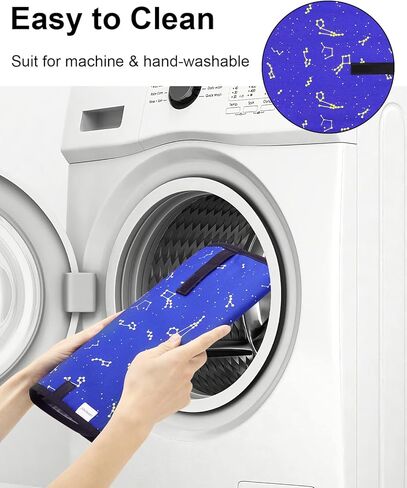 Baby Diaper Changing Pads, 2Pack Portable Changing Pad for Newborn Girl & Boy, Waterproof Travel Baby Changing Mat - Lightweight & Compact (Blue CX, Pure Blue) in Kuwait