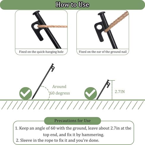 20Pcs12 Tent Stakes, Heavy Duty Metal Camping Stakes, Forged Steel Tent Pegs for Camping, Lawn Picnics and Other Outdoor Activities in Kuwait