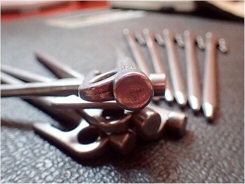 CAMPINGMOON 7.87-inch 8pcs Martensitic Stainless Steel 420J2 Hardened Forged Tent Stake Power Peg Ideal for Hard Ground R-20-8P… in Kuwait
