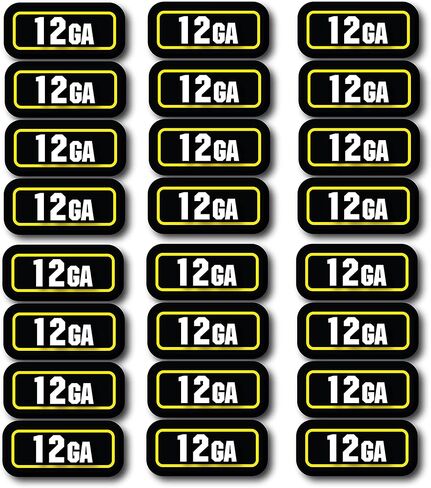 ملصقات حاويات الرصاص السائبة لعلب الذخيرة - 7 مل محمية ومغلفة من الأشعة فوق البنفسجية - ملصقات رسومية من الفينيل الفاخر مثالية لتخزين صندوق الذخيرة (10 مم، 1) in Kuwait