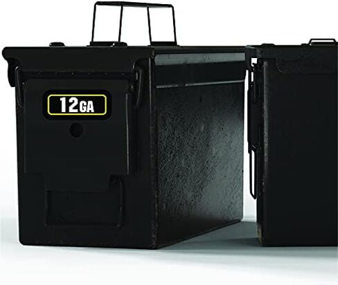 ملصقات حاويات الرصاص السائبة لعلب الذخيرة - 7 مل محمية ومغلفة من الأشعة فوق البنفسجية - ملصقات رسومية من الفينيل الفاخر مثالية لتخزين صندوق الذخيرة (10 مم، 1) in Kuwait