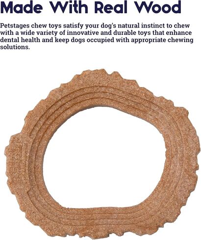 Petstages Ruffwood Wood Alternative Dog Chew Toy, Medium in Kuwait