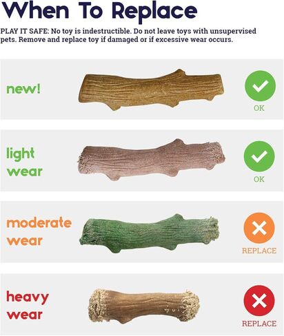 Petstages Ruffwood Wood Alternative Dog Chew Toy, Medium in Kuwait