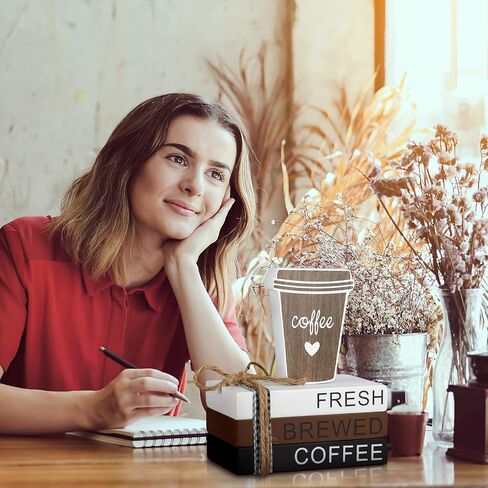 صينية خشبية متدرجة لعيد الشكر، ديكور طاولة القهوة، ديكور كتب البطيخ، ديكور طاولة الليمون، كتب ديكور خشب الخريف، كتب ديكور خشب القهوة للمنزل (البطيخ) in Kuwait