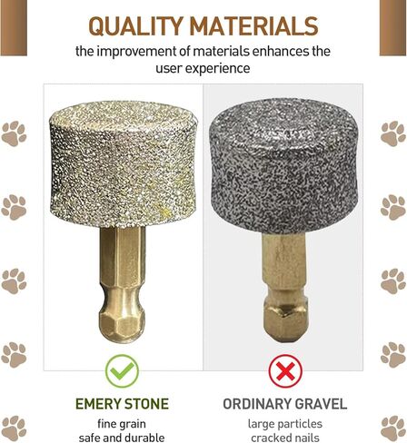 رأس بديل لمطحنة أظافر الكلاب من يوسترير - 4 عبوات - رأس طحن احتياطي احترافي لأداة تزيين أظافر مخلب كهربائي للكلاب - نصائح استبدال مطحنة الأظافر in Kuwait