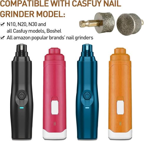 رأس بديل لمطحنة أظافر الكلاب من يوسترير - 4 عبوات - رأس طحن احتياطي احترافي لأداة تزيين أظافر مخلب كهربائي للكلاب - نصائح استبدال مطحنة الأظافر in Kuwait