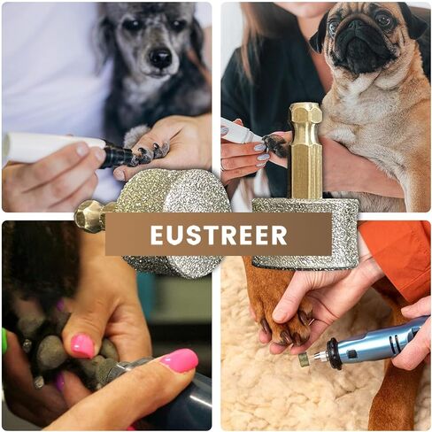 رأس بديل لمطحنة أظافر الكلاب من يوسترير - 4 عبوات - رأس طحن احتياطي احترافي لأداة تزيين أظافر مخلب كهربائي للكلاب - نصائح استبدال مطحنة الأظافر in Kuwait