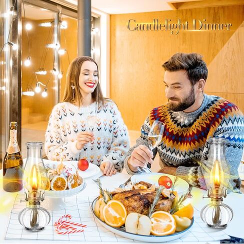 4 قطع من مصابيح الكيروسين الزجاجية الشفافة للاستخدام الداخلي، مصباح زيتي بغرفة كبيرة، مصباح إعصار مزخرف عتيق، فانوس زيت ريفي مع فتيل نار قابل للتعديل لديكور الإضاءة في حالات الطوارئ، ارتفاع 33 سم in Kuwait