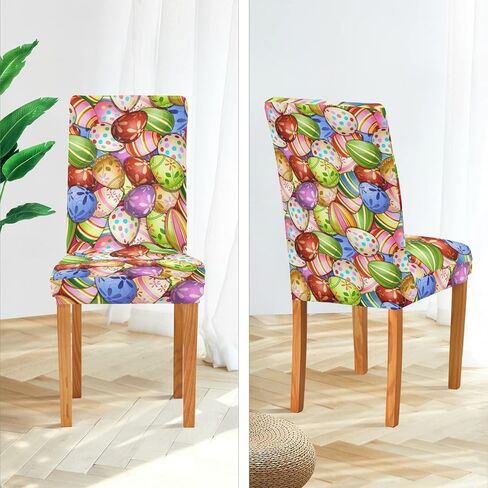 Ollabaky Independence Day Chair Covers Set of 2, 4Th of July Colorful Fireworks Stretch Washable Removable Dining Chair Slipcovers Protector Cover for Home Hotel Restaurant in Kuwait