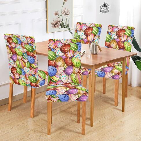 Ollabaky Independence Day Chair Covers Set of 2, 4Th of July Colorful Fireworks Stretch Washable Removable Dining Chair Slipcovers Protector Cover for Home Hotel Restaurant in Kuwait