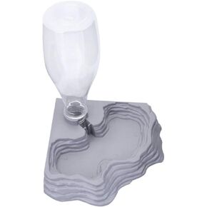 Scicalife Reptile Water Feeder - Automatic Water Dispenser Waterer Feeding Accessories for Turtle Frog Bearded Dragons Lizards Geckos for Terrarium Tank (Grey) in Kuwait