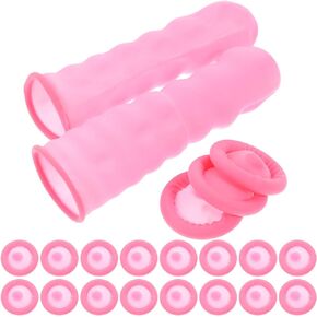 Angoily 100pcs Finger Cots Protecting Sleeve Finger Protective Covers Anti-wear Finger Protectors Finger Protective Tool Finger Sleeves Joint Sleeve Disposable Nitrile Accessories