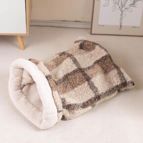 حقيبة نوم للقطط من Meowgod، حقيبة نفق كهف لسرير القطط، حقيبة مريحة لتدفئة الحيوانات الأليفة، كيس للقطط والجرو في الأماكن المغلقة in Kuwait