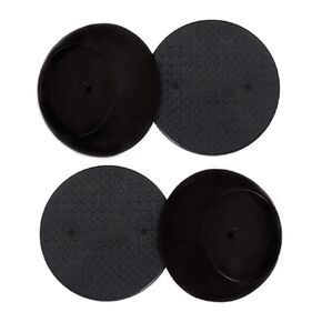 Small Wall Protector 4 Pack - Black - Cup Pads to Guard Your Walls from Pressure Mounted Baby Gates, Pet Gates, Safety Gates, Shower Curtain Rods, and More (4 Pack, Black) in Kuwait