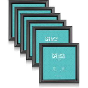 إطارات صور LaVie Home مقاس 8 × 10 (6 عبوات، ذهبي) إطار صور بتصميم بسيط مع زجاج عالي الدقة للتركيب على الحائط وعرض سطح الطاولة، مجموعة من 6 مجموعات كلاسيكية in Kuwait