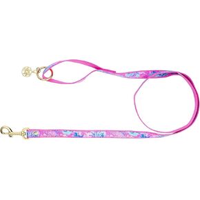 Lilly Pulitzer Cute Dog Leash with Handle Loop, Long Walking Lead Holds Pets Up to 90 Pounds, Splendor in The Sand (M/L)