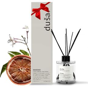 Duša Baies-Scented Reed Diffuser & Sticks - Elevate Space with 5 Fl Oz of Premium Fragrance - Stylish Scent Diffuser & Air Freshener for Home & Office - Ideal for House Warming & Any Special Occasions