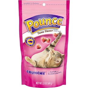 Pounce Tartar Control Crunchy Tuna Flavor Cat Treats, 2.1 Ounce (Pack of 12)