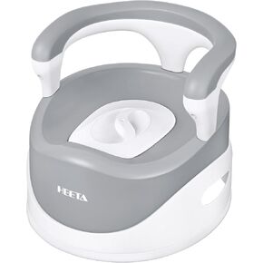 كرسي نونية هيتا للأولاد والبنات، مقعد تدريب على النونية للأطفال الصغار، كرسي مريح للنونية مع مقابض مسند ظهر عالية وواقي من الرذاذ، وعاء قابل للإزالة سهل التنظيف، قاعدة عريضة مضادة للانزلاق وآمنة، رمادي in Kuwait