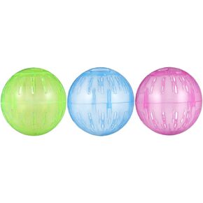 POPETPOP Hamster Run Exercise Ball - 3PCS Hamster Mini Run Ball - Hamster Exercise Ball Plaything Roll Ball Toy for Cage in Kuwait