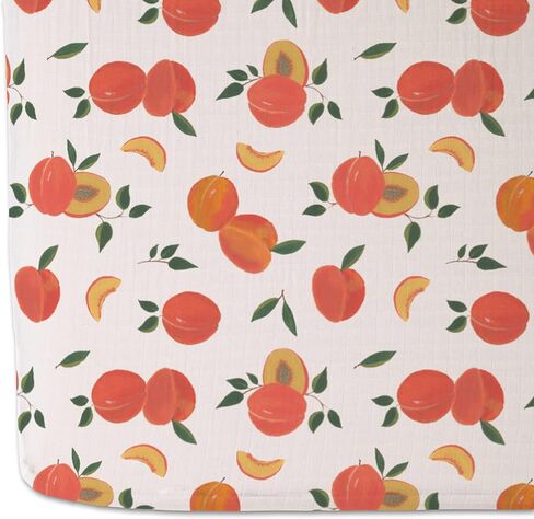 ملاءة سرير أطفال مصنوعة بالكامل من قطن الموسلين من Red Rover - مقاس 52 بوصة × 28 بوصة × 9 بوصة - 100% قطن - يمكن غسلها في الغسالة - خفيفة الوزن ومسامية - تصميمات مرحة - غرفة الأطفال، ومهد الأطفال، والسرير - قطعتان من Star Gaze in Kuwait