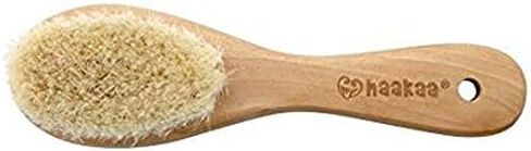 Haakaa Wooden Baby Hairbrush with Natural Goat Wool Bristles 1 pk in Saudi Arabia
